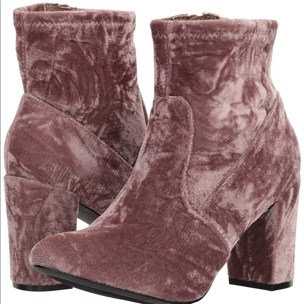 Steve Madden Crushed Velvet Booties